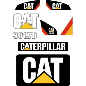 Aftermarket 301.7d Fits Caterpillar Mini Excavator Decal Kit Equipment Decals Aftermarket 301.7d Fits Caterpillar Mini Excavator Decal Kit Equipment Decals