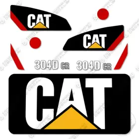 Aftermarket 304dcr Fits Caterpillar Decal Kit Mini Excavator - 7 Year Outdoor 3m Vinyl Aftermarket 304dcr Fits Caterpillar Decal Kit Mini Excavator - 7 Year Outdoor 3m Vinyl