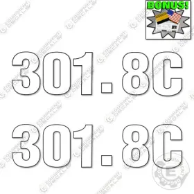 Aftermarket 308c Fits Caterpillar 301.8c Number Decals Mini Excavator - 3m Vinyl