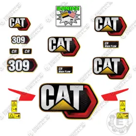 Aftermarket 309cr Fits Caterpillar 309 Cr Decal Kit Mini Excavator -next Gen 7 Year 3m Vinyl