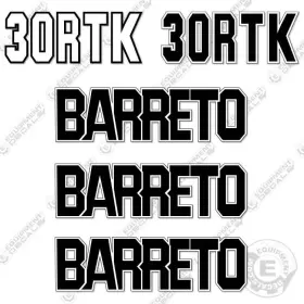 Aftermarket 30rtk Barreto Trailer Decal Kit - 7 Year Outdoor 3m Vinyl