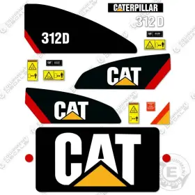 Aftermarket 312d Fits Caterpillar Decal Kit Excavator - 7 Year Outdoor 3m Vinyl