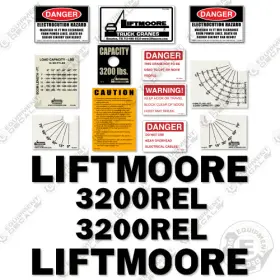 Aftermarket 3200rel Fits Liftmoore Decal Kit Crane Arm Replacement Stickers 7 Year 3m Vinyl