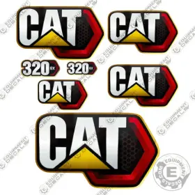 Aftermarket 320gx Fits Caterpillar Decal Kit Excavator - 7 Year Outdoor 3m Vinyl