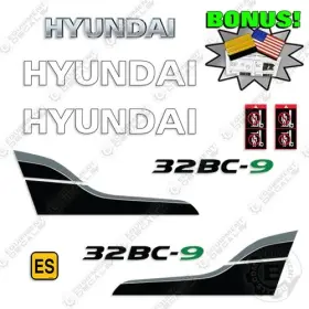 Aftermarket 32bc-9 Fits Hyundai Decal Kit Forklift - 7 Year Outdoor 3m Vinyl Bonus