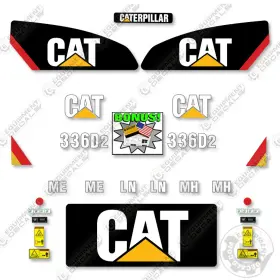 Aftermarket 336d2 Fits Caterpillar Decal Kit Excavator Decals