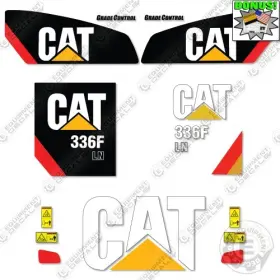 Aftermarket 336fln Fits Caterpillar Decal Kit Excavator - 7 Year Outdoor 3m Vinyl