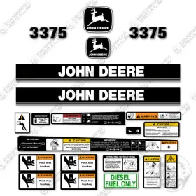 Aftermarket 3375 Fits John Deere Decal Kit Skid Steer - 7 Year 3m Vinyl Aftermarket 3375 Fits John Deere Decal Kit Skid Steer - 7 Year 3m Vinyl