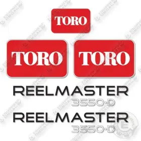 Aftermarket 3550d Fits Toro Reelmaster Decal Kit Mower- 7 Year Outdoor 3m Vinyl