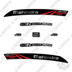 Aftermarket 3550p Fits Mahindra Pst Decal Kit Tractor - 7 Year Outdoor 3m Vinyl