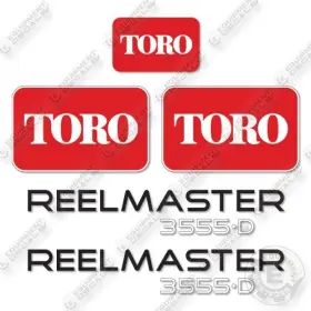 Aftermarket 3555d Fits Toro Reelmaster Decal Kit Mower- 7 Year Outdoor 3m Vinyl