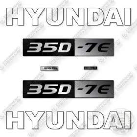 Aftermarket 35d-7e Fits Hyundai Decal Kit Forklift- 7 Year Outdoor 3m Vinyl
