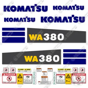 Aftermarket 380-5 Fits Komatsu Wa380-5 Decal Kit Wheel Loader - 7 Year Outdoor 3m Vinyl