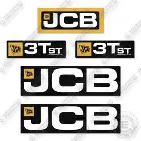 Aftermarket 3t-st Fits Jcb Decal Kit Dumper- 7 Year Outdoor 3m Vinyl