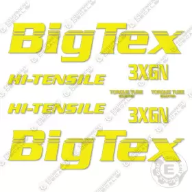 Aftermarket 3xgn Fits Big Tex Decal Kit Gooseneck Trailer Decals - 7 Year Outdoor 3m Vinyl Aftermarket 3xgn Fits Big Tex Decal Kit Gooseneck Trailer Decals - 7 Year Outdoor 3m Vinyl