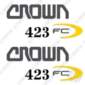 Aftermarket 423-fc Fits Crown 423 Fc Decal Kit Forklift - 7 Year Outdoor 3m Vinyl