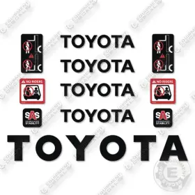 Aftermarket 425fg2 Fits Toyota Decal Kit Forklift- 7 Year Outdoor 3m Vinyl