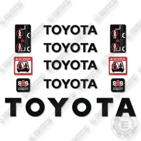 Aftermarket 425fg25 Fits Toyota Decal Kit Forklift- 7 Year Outdoor 3m Vinyl