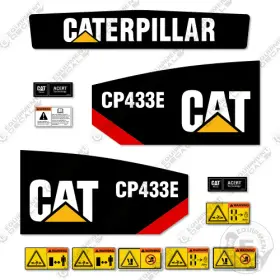 Aftermarket 433e Fits Caterpillar Cp433e Decal Kit Roller - 7 Year Outdoor 3m Vinyl Aftermarket 433e Fits Caterpillar Cp433e Decal Kit Roller - 7 Year Outdoor 3m Vinyl