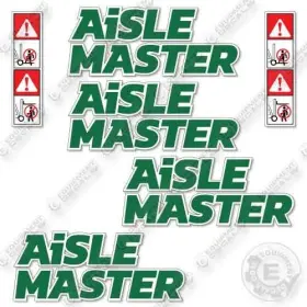 Aftermarket 44se Fits Aisle Master Forklift Decal Kit- 7 Year Outdoor 3m Vinyl