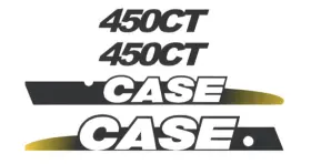 Aftermarket 450ct Ns New Kit Fits Case 450ct Skid Steer Replacement Decals Sticker / Decal Ns