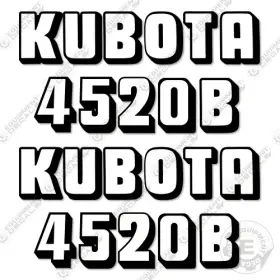 Aftermarket 4520b Fits Kubota Decal Kit Tractor - 3m Vinyl Sticker Set