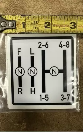 Aftermarket 4630 New Ford Holland Tractor Shift Pattern Decal 30 Series Shifter Aftermarket 4630 New Ford Holland Tractor Shift Pattern Decal 30 Series Shifter
