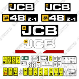 Aftermarket 48z-1 Fits Jcb Decal Kit Mini Excavator - 7 Year Outdoor 3m Vinyl Aftermarket 48z-1 Fits Jcb Decal Kit Mini Excavator - 7 Year Outdoor 3m Vinyl