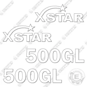 Aftermarket 500gl Fits Xstar Trailer Decal Kit
