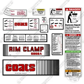 Aftermarket 5060a Fits Coats Decal Kit Rim Clamp - 7 Year Outdoor 3m Vinyl