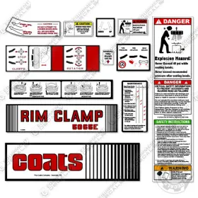 Aftermarket 5060e Fits Coats 5065e Decal Kit Rim Clamp - 7 Year Outdoor 3m Vinyl