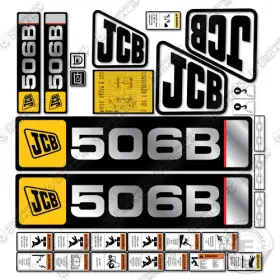 Aftermarket 506b Fits Jcb Decal Kit Telehandler - Custom 7 Year 3m Vinyl