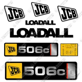 Aftermarket 506c Fits Jcb Loadall Decal Kit Telehandler - 7 Year Outdoor 3m Vinyl