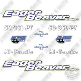Aftermarket 50gsl-pt Fits Eager Beaver Decal Kit Trailer - 7 Year Outdoor 3m Vinyl