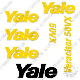 Aftermarket 50vx Fits Yale Veracitor Gp050vx Decal Kit Forklift - 7 Year Outdoor 3m Vinyl