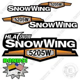 Aftermarket 5205w Fits Hla Snow Wing Decal Kit Plow - 7 Year Outdoor 3m Vinyl Bonus