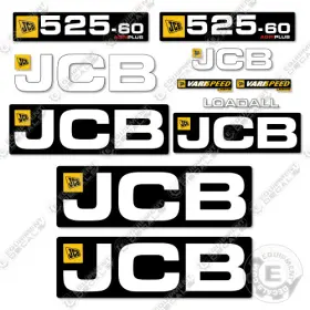 Aftermarket 525-60 Fits Jcb Agriplus Decal Kit Telehandler - 7 Year Outdoor 3m Vinyl