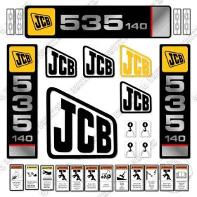 Aftermarket 535-140 Fits Jcb Decal Kit Forklift - 7 Year Outdoor 3m Vinyl