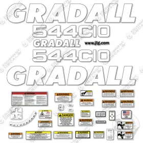 Aftermarket 544c-10 Fits Gradall Decal Kit Telehandler - 7 Year Outdoor 3m Vinyl