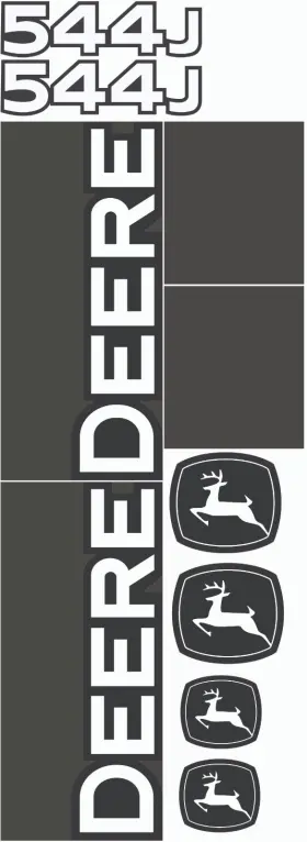 Aftermarket 544j Fits John Deere Decal Kit Wheel Loader
