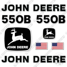 Aftermarket 550b Fits John Deere Decal Kit Crawler Loader - 7 Year Outdoor 3m Vinyl Aftermarket 550b Fits John Deere Decal Kit Crawler Loader - 7 Year Outdoor 3m Vinyl