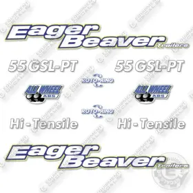 Aftermarket 55gsl-pt Fits Eager Beaver Decal Kit Trailer - 7 Year Outdoor 3m Vinyl