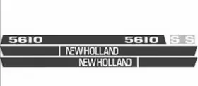Aftermarket 5610s New Holland Tractor Hood Decal Set. High Quality Vinyl Set Aftermarket 5610s New Holland Tractor Hood Decal Set. High Quality Vinyl Set