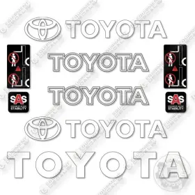 62-6FD20 Toyota Decal Forklift Kit