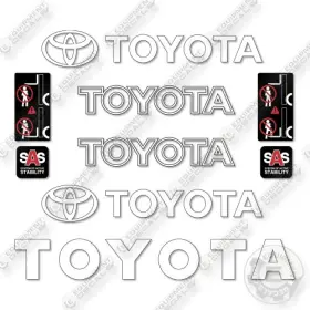 62-6FDU20 Toyota Decal Forklift Kit 62-6FDU20 Toyota Decal Forklift Kit