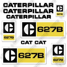 Aftermarket 627b Fits Caterpillar Decal Kit Scraper - 7 Year Outdoor 3m Vinyl