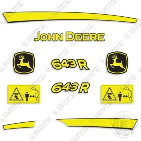 Aftermarket 643r Fits John Deere Decal Kit Front End Loader Attachment - 7 Year 3m Vinyl