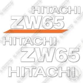 Aftermarket 65-6c Hitachi Zw Decal Kit Wheel Loader - Aftermarket 65-6c Hitachi Zw Decal Kit Wheel Loader -