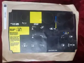 Aftermarket 65054-a Genie Platform Control Panel Replacement Decal New