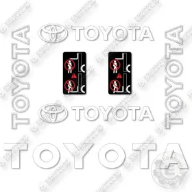 Aftermarket 6fgu25 Fits Toyota Decal Kit Forklift- 7 Year Outdoor 3m Vinyl